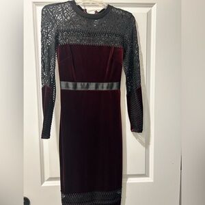 Top Shop Velour Midi Dress